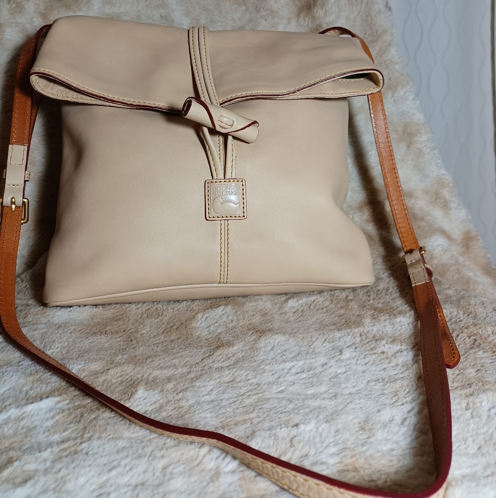 Vintage Cream Doonet Bourke Leather Tote